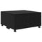 vidaXL Coffee Table Black oak 75 x 75 x 38 cm Engineered wood