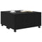 vidaXL Coffee Table Black oak 75 x 75 x 38 cm Engineered wood
