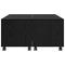 vidaXL Coffee Table Black oak 75 x 75 x 38 cm Engineered wood
