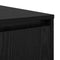 vidaXL Coffee Table Black oak 80 x 80 x 31 cm Engineered wood