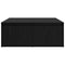 vidaXL Coffee Table Black oak 80 x 80 x 31 cm Engineered wood