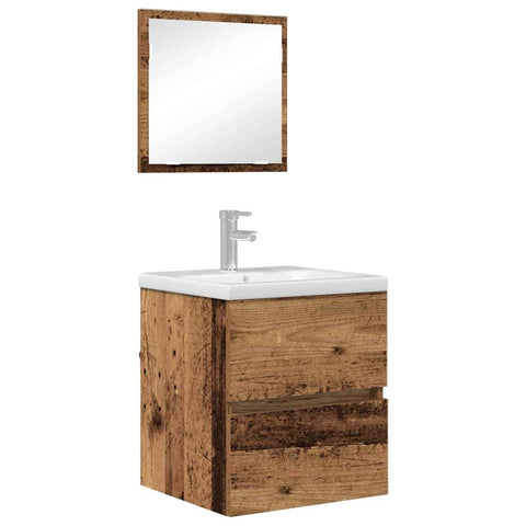 vidaXL Bathroom Cabinet Old Wood 41 x 38.5 x 45 cm Engineered wood