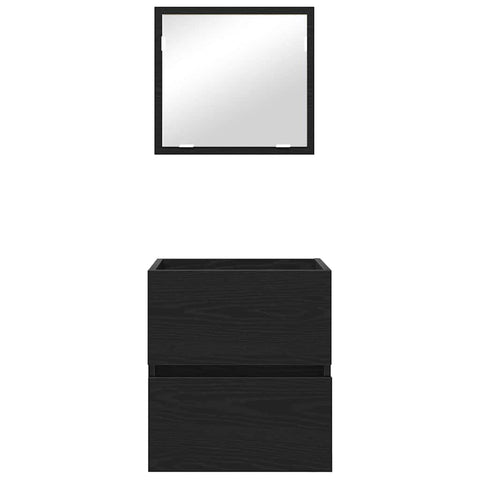 vidaXL Bathroom Cabinet Black Oak 41 x 38.5 x 45 cm Engineered wood