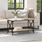 vidaXL Coffee Table Artisan oak 80 x 45 x 45.5 cm Engineered wood