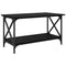 vidaXL Coffee Table Black oak 80 x 45 x 45.5 cm Engineered wood
