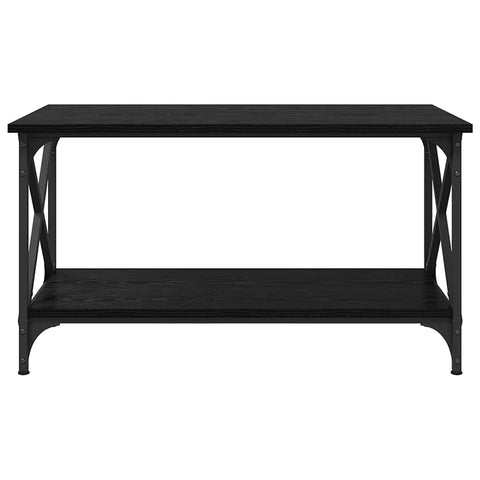 vidaXL Coffee Table Black oak 80 x 45 x 45.5 cm Engineered wood