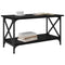 vidaXL Coffee Table Black oak 80 x 45 x 45.5 cm Engineered wood