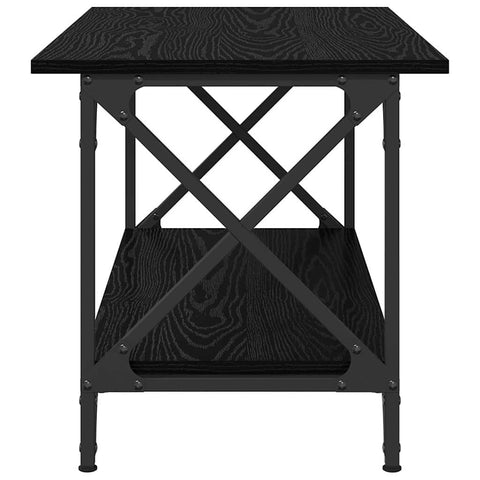 vidaXL Coffee Table Black oak 80 x 45 x 45.5 cm Engineered wood