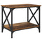 vidaXL Side Table with Shelf Old wood 55 x 38 x 45 cm Engineered wood