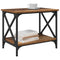 vidaXL Side Table with Shelf Old wood 55 x 38 x 45 cm Engineered wood