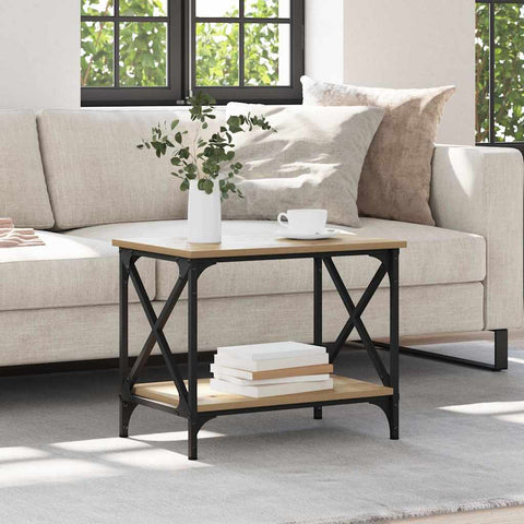 vidaXL Side Table Artisan oak 55 x 38 x 45 cm Engineered wood