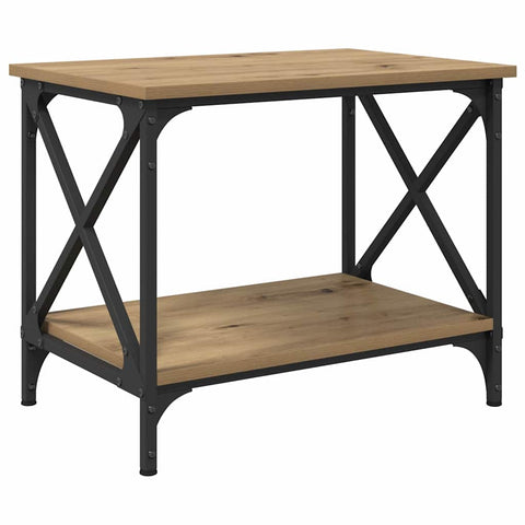 vidaXL Side Table Artisan oak 55 x 38 x 45 cm Engineered wood