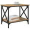 vidaXL Side Table Artisan oak 55 x 38 x 45 cm Engineered wood