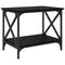 vidaXL Side Table with Shelf Black oak 55 x 38 x 45 cm Engineered wood
