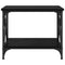 vidaXL Side Table with Shelf Black oak 55 x 38 x 45 cm Engineered wood