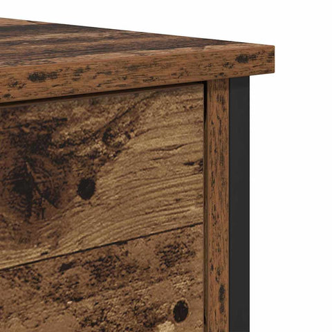 vidaXL Bedside Cabinet Old Wood 40x42x60 cm Engineered Wood