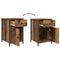 vidaXL Bedside Cabinet Old Wood 40x42x60 cm Engineered Wood
