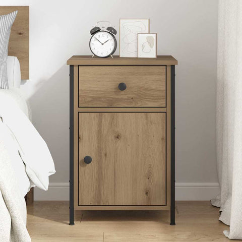vidaXL Bedside Cabinet Artisan Oak 40x42x60 cm Engineered Wood