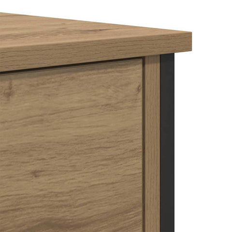 vidaXL Bedside Cabinet with Drawer 2 pcs Artisan oak 40 x 42 x 60 cm