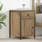 vidaXL Bedside Cabinet with Drawer 2 pcs Artisan oak 40 x 42 x 60 cm