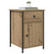 vidaXL Bedside Cabinet with Drawer 2 pcs Artisan oak 40 x 42 x 60 cm