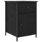 vidaXL Bedside Cabinet Black oak 40 x 42 x 60 cm Engineered wood