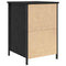 vidaXL Bedside Cabinet Black oak 40 x 42 x 60 cm Engineered wood