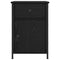 vidaXL Bedside Cabinet Black oak 40 x 42 x 60 cm Engineered wood