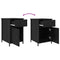 vidaXL Bedside Cabinet Black oak 40 x 42 x 60 cm Engineered wood