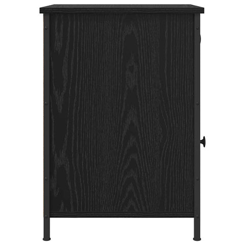 vidaXL Bedside Cabinet Black oak 40 x 42 x 60 cm Engineered wood