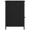 vidaXL Bedside Cabinet Black oak 40 x 42 x 60 cm Engineered wood