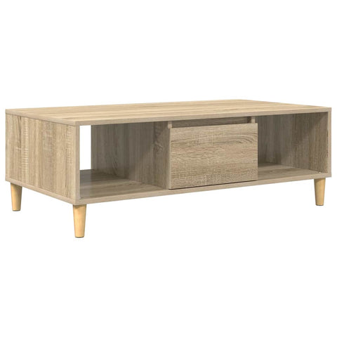 vidaXL Coffee Table Sonoma oak 103.5 x 60 x 35 cm Engineered wood