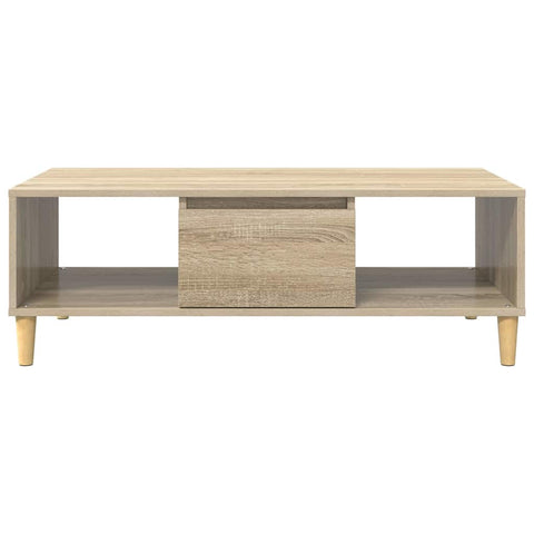 vidaXL Coffee Table Sonoma oak 103.5 x 60 x 35 cm Engineered wood