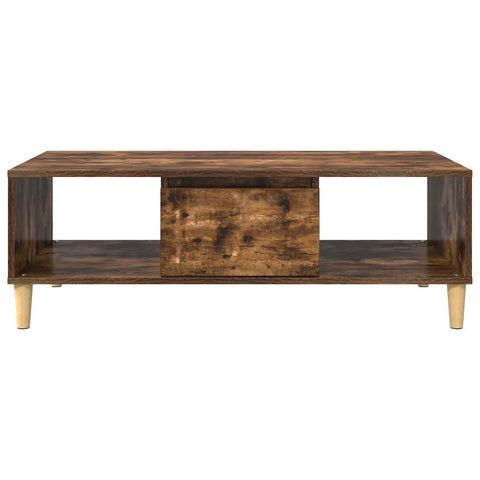 vidaXL Coffee Table Smoked oak 103.5 x 60 x 35 cm Engineered wood