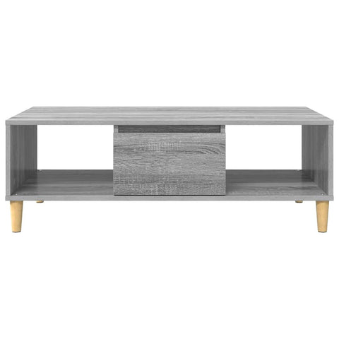 vidaXL Coffee Table Grey sonoma 103.5 x 60 x 35 cm Engineered wood