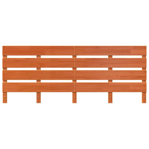 vidaXL Headboard Wax brown 200.5 x 3 x 80 cm Solid pine wood