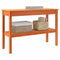 vidaXL Console Table Wax brown 110 x 40 x 75 cm Solid pine wood