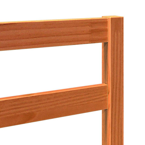 vidaXL Bed Headboard Wax brown 80.5 x 4 x 104 cm Solid pine wood