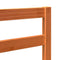 vidaXL Bed Headboard Wax brown 80.5 x 4 x 104 cm Solid pine wood