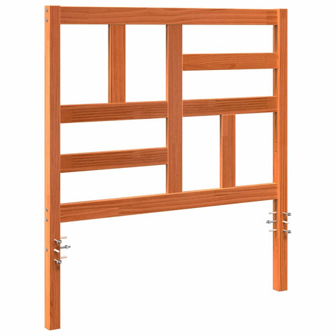 vidaXL Bed Headboard Wax brown 80.5 x 4 x 104 cm Solid pine wood