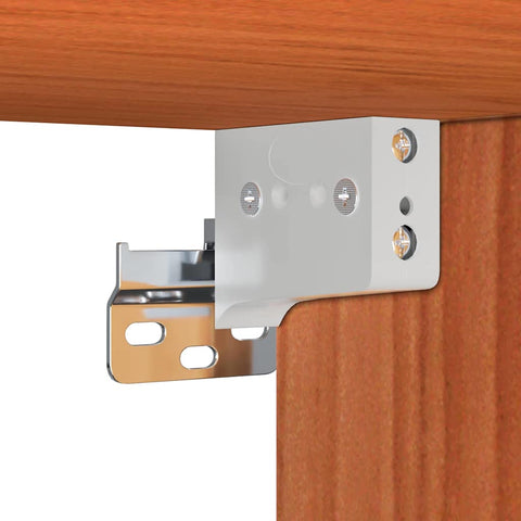 vidaXL Wall Cabinet Wax brown 100 x 30 x 35 cm Solid pine wood