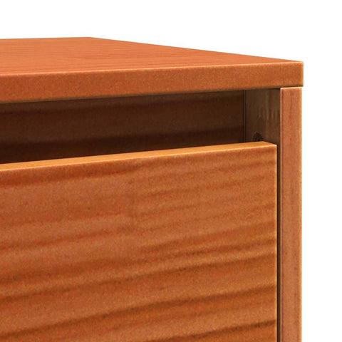 vidaXL Wall Cabinets 2 pcs Wax brown 100 x 30 x 35 cm Solid pine wood