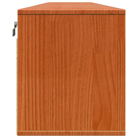 vidaXL Wall Cabinets 2 pcs Wax brown 100 x 30 x 35 cm Solid pine wood