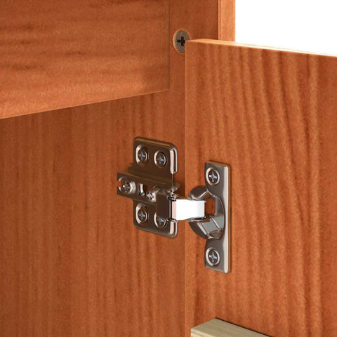 vidaXL Sideboard with Drawer Brown 111 x 34 x 75 cm Solid Pine wood