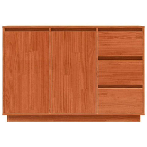 vidaXL Sideboard with Drawer Brown 111 x 34 x 75 cm Solid Pine wood