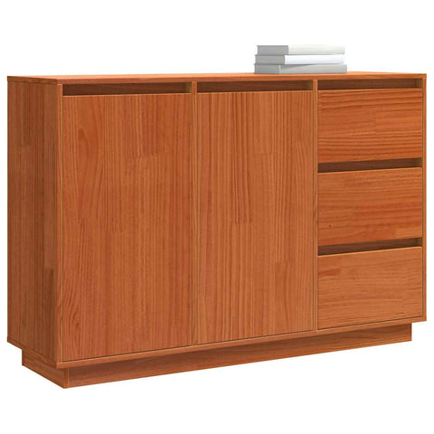 vidaXL Sideboard with Drawer Brown 111 x 34 x 75 cm Solid Pine wood