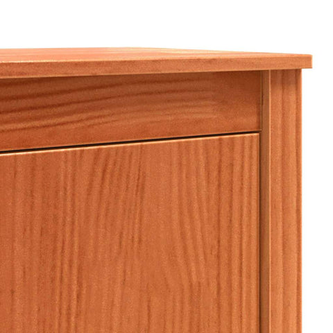 vidaXL Sideboard with Storage with Door Brown 70 x 35 x 80 cm Solid pine wood