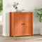vidaXL Sideboard with Storage with Door Brown 70 x 35 x 80 cm Solid pine wood