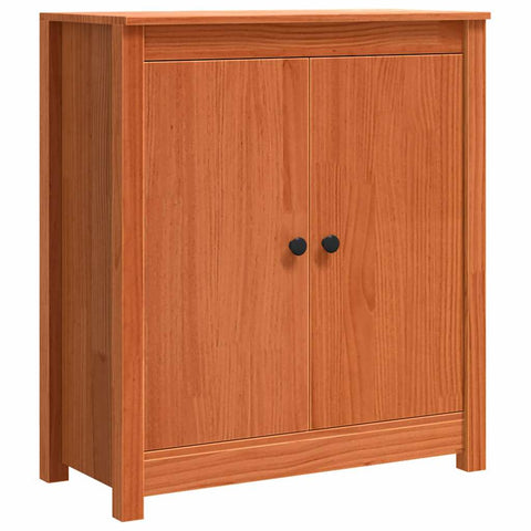 vidaXL Sideboard with Storage with Door Brown 70 x 35 x 80 cm Solid pine wood