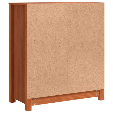vidaXL Sideboard with Storage with Door Brown 70 x 35 x 80 cm Solid pine wood